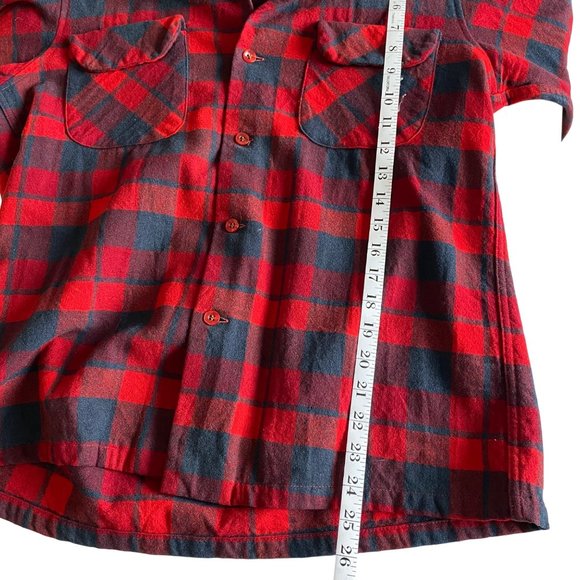 Pendleton 100% Virgin Wool Plaid Shirt Mens M Outdoor Camping Chores Hiking‎ - Picture 7 of 11